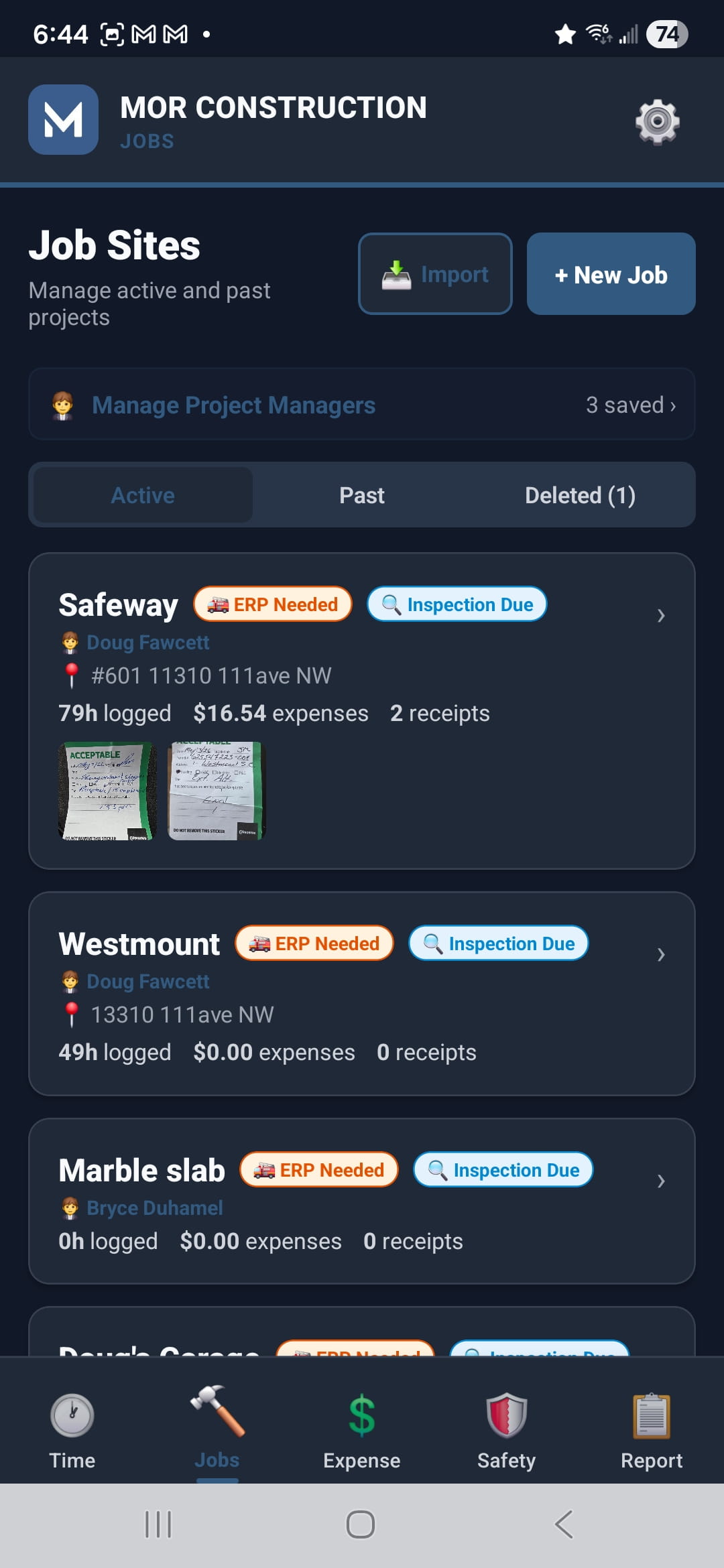 Job Sites